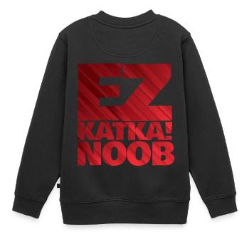 ez katka - Kinder Premium Organic Sweatshirt - Schwarz - Hinten - AI Model Kid Female (0cm)