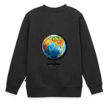 Globus - Kinder Premium Organic Sweatshirt - Schwarz - Hinten - AI Model Kid Female (0cm)