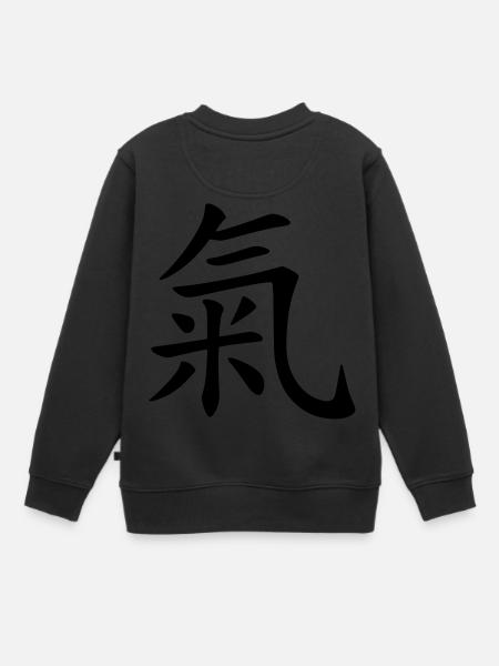 Qi Leben Freude - Kinder Premium Organic Sweatshirt - Schwarz