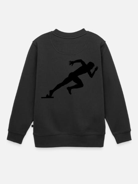 sprinter - Sweat Premium enfant bio - noir
