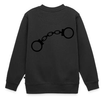 6061912 118904325 menottes - Sweat Premium enfant bio - noir - Dos - AI Model Kid Female (0cm)