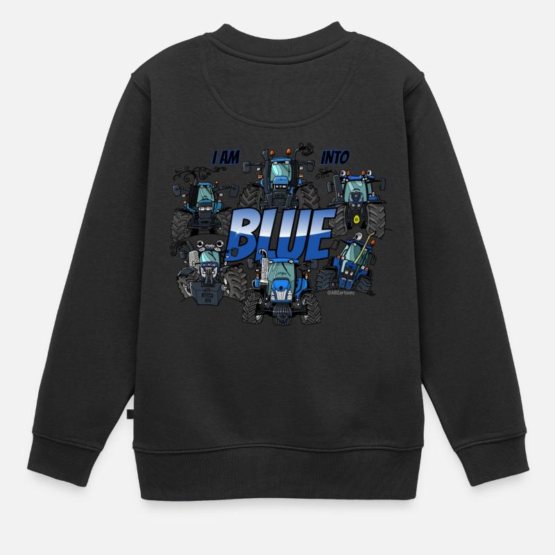 je suis en bleu - Sweat Premium enfant bio - noir