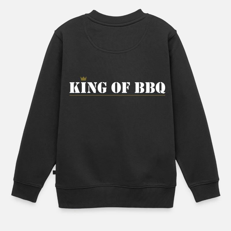 roi de barbecue - Sweat Premium enfant bio - noir