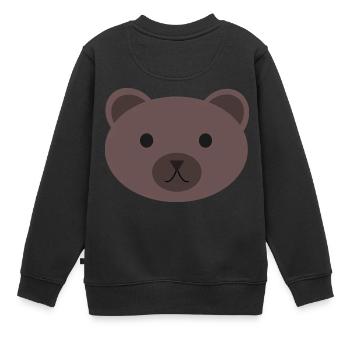 porter - Sweat Premium enfant bio - noir - Dos - AI Model Kid Female (0cm)