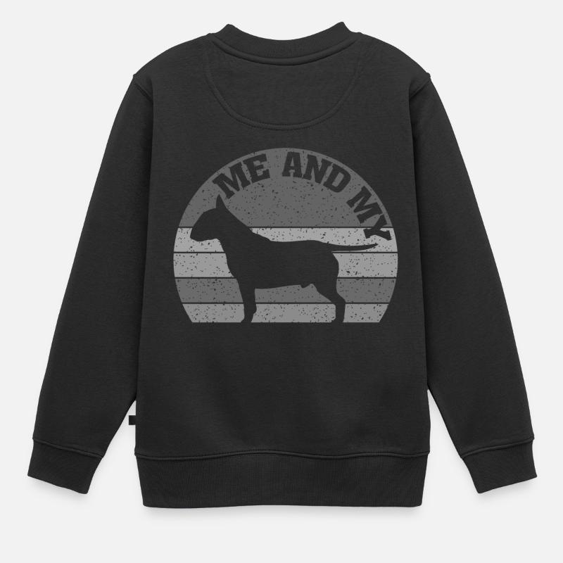 Moi et mon Bull Terrier | Mon bull terrier - Sweat Premium enfant bio - noir