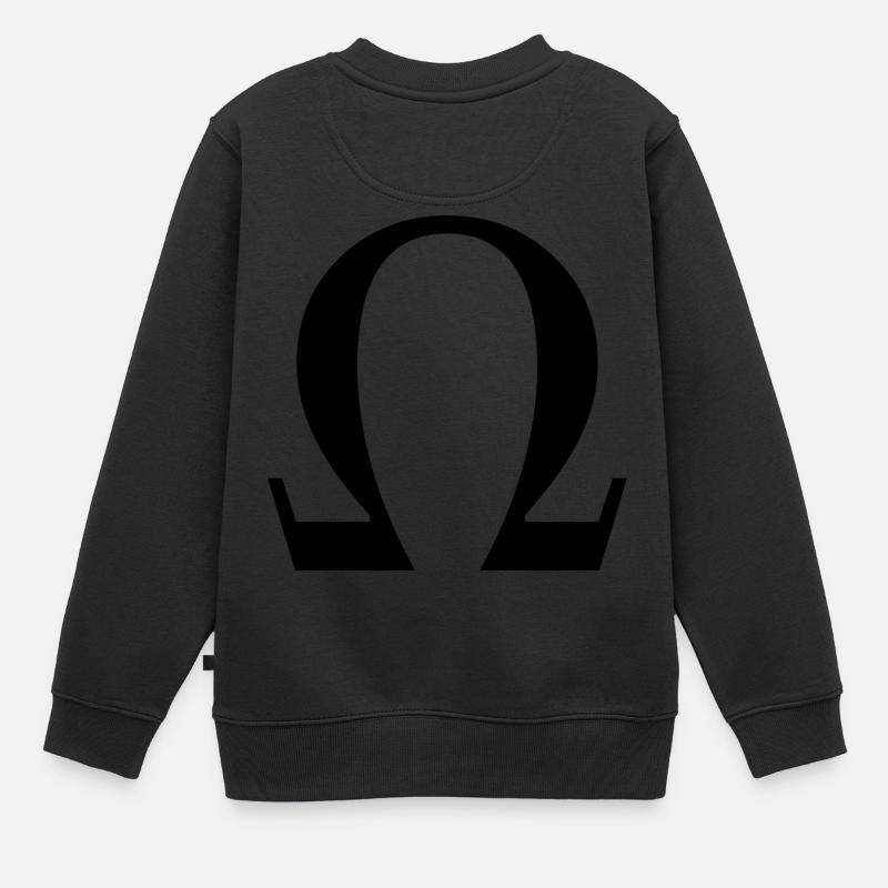 oméga - Sweat Premium enfant bio - noir