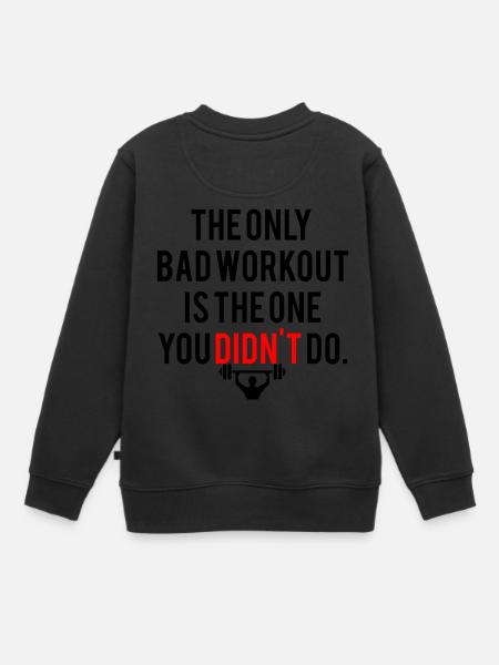 FITNESS MOTIVATION | LA SEULE ENTRAINEMENT BAD - Sweat Premium enfant bio - noir