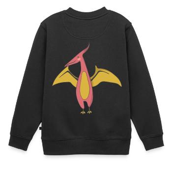 Dinosaurier Geschenk Fossil Steinzeit Museum Kawai - Kinder Premium Organic Sweatshirt - Schwarz - Hinten - AI Model Kid Female (0cm)