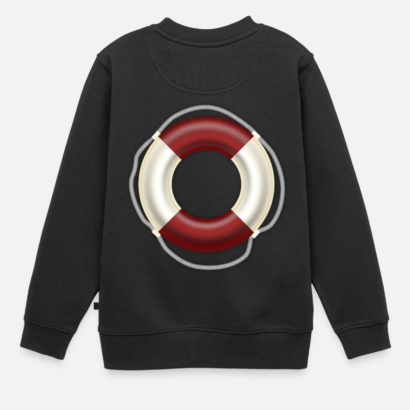 Bouée de sauvetage - Sweat Premium enfant bio - noir