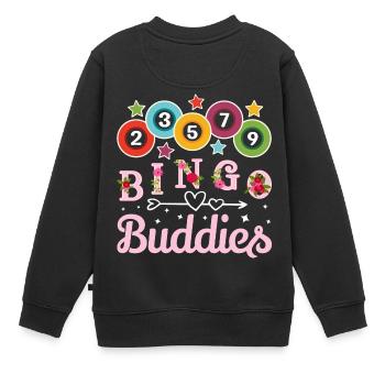 Bingo Buddies Drôle Bingo Couple Lucky Game - Sweat Premium enfant bio - noir - Dos - AI Model Kid Female (0cm)