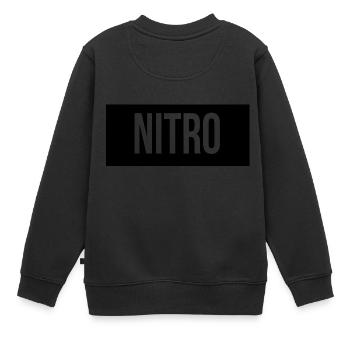 Nitro Merch - Sweat Premium enfant bio - noir - Dos - AI Model Kid Female (0cm)