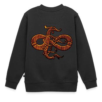 faites-le glisser 187 - Sweat Premium enfant bio - noir - Dos - AI Model Kid Female (0cm)