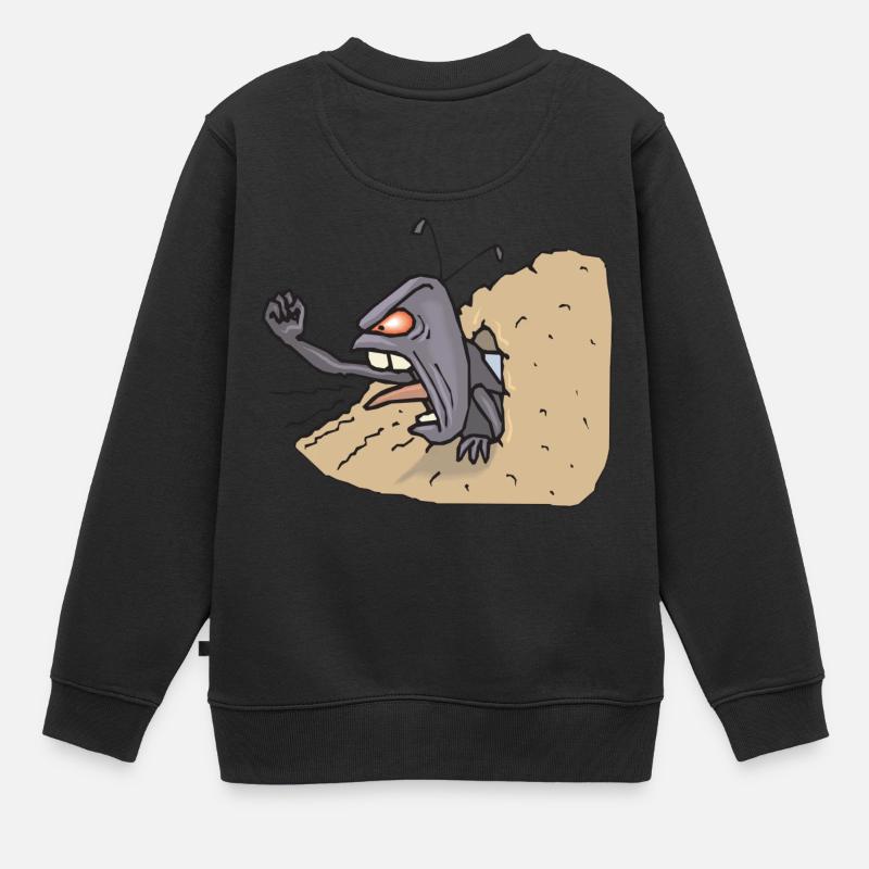 amei 6 - Kinder Premium Organic Sweatshirt - Schwarz