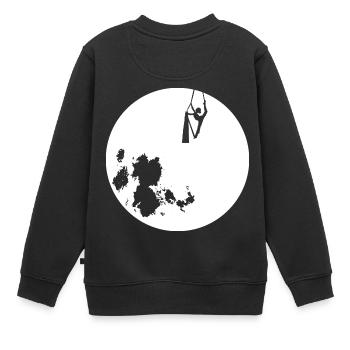 Ballerine sur la lune - Sweat Premium enfant bio - noir - Dos - AI Model Kid Female (0cm)