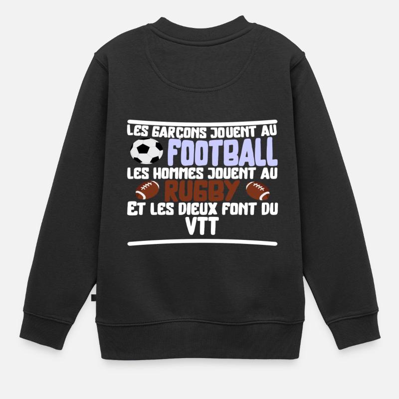 Les dieux VTT cadeau - Sweat Premium enfant bio - noir