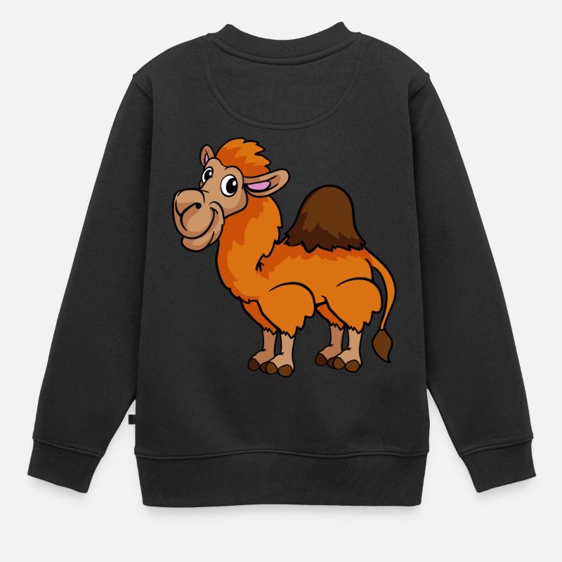 Kamel Dromedar - Kinder Premium Organic Sweatshirt - Schwarz