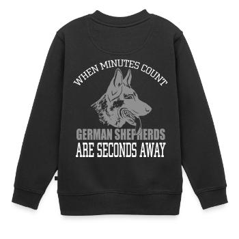 Deutsche Bergwirte - Kinder Premium Organic Sweatshirt - Schwarz - Hinten - AI Model Kid Female (0cm)
