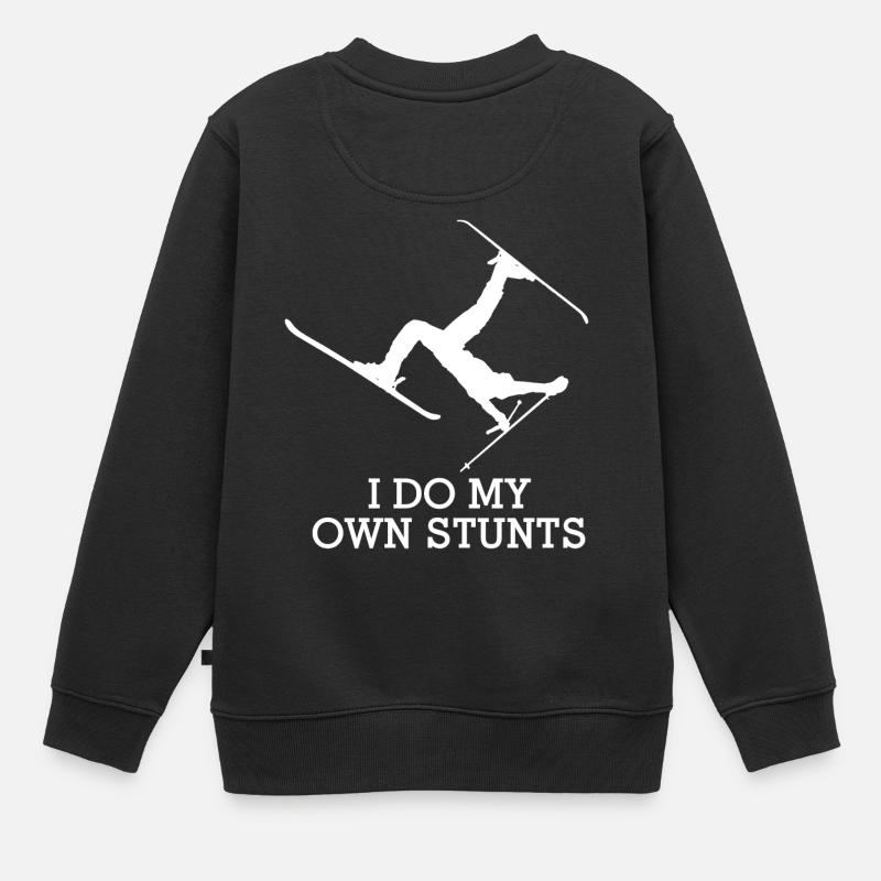 SKI - Kids Premium Organic Sweatshirt - black