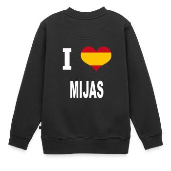 I Love Spain MIJAS - Kinder Premium Organic Sweatshirt - Schwarz - Hinten - AI Model Kid Female (0cm)
