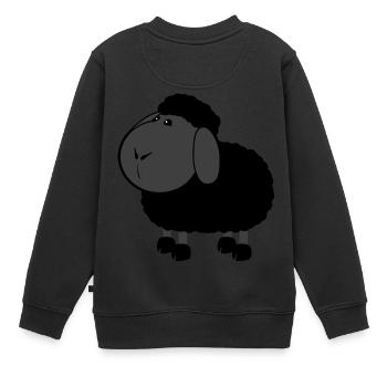 schwarzes Schaf - Kinder Premium Organic Sweatshirt - Schwarz - Hinten - AI Model Kid Female (0cm)