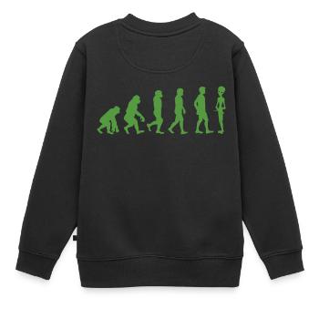 Alien / Zone 51 / UFO: Evolution - Singe - homme - - Sweat Premium enfant bio - noir - Dos - AI Model Kid Female (0cm)