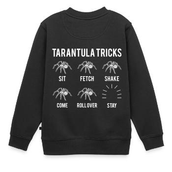 Pet Tarantula Arthropod Arachnid Spider Geschenk - Kinder Premium Organic Sweatshirt - Schwarz - Hinten - AI Model Kid Female (0cm)