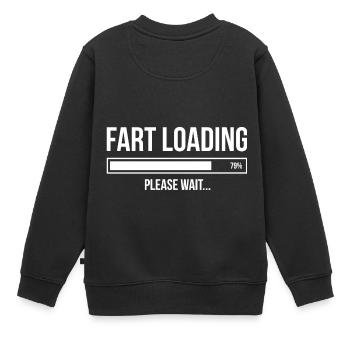 Furz Laden Lustiger Witz Humor Witz Stinkendes Geschenk - Kinder Premium Organic Sweatshirt - Schwarz - Hinten - AI Model Kid Female (0cm)