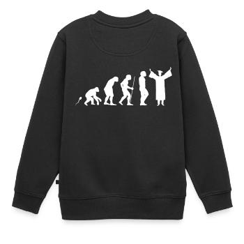 Abschluss ABI Studium - Kinder Premium Organic Sweatshirt - Schwarz - Hinten - AI Model Kid Female (0cm)