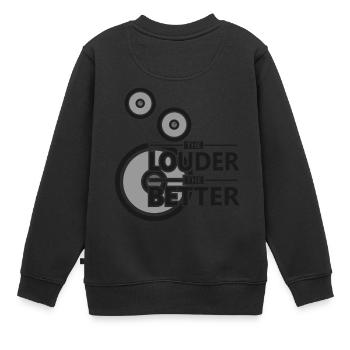 Subwoofer Musik Headset Sound Beats Rhytmus - Kinder Premium Organic Sweatshirt - Schwarz - Hinten - AI Model Kid Female (0cm)