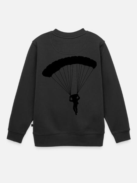 parachutiste - Sweat Premium enfant bio - noir