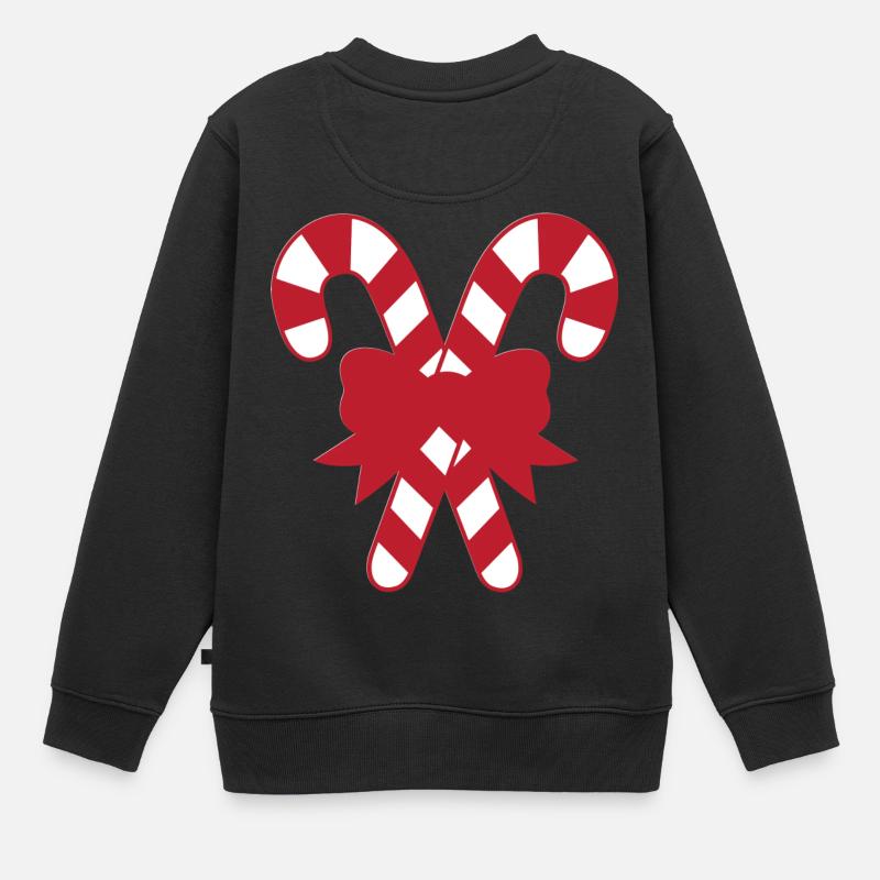 Zuckerstange - Kinder Premium Organic Sweatshirt - Schwarz