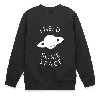 Saturn - Kinder Premium Organic Sweatshirt - Schwarz - Hinten - AI Model Kid Female (0cm)