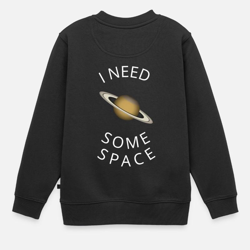 Saturn - Kinder Premium Organic Sweatshirt - Schwarz