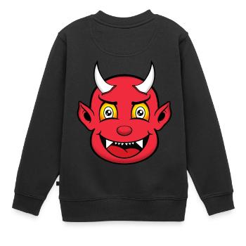 LITTLE DEVIL - Sweat Premium enfant bio - noir - Dos - AI Model Kid Female (0cm)