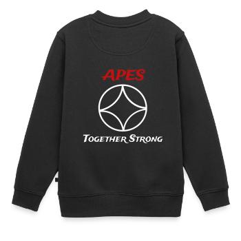 Apes together strong // Monkeys together strong 2 - Kids Premium Organic Sweatshirt - black - Back - AI Model Kid Female (0cm)