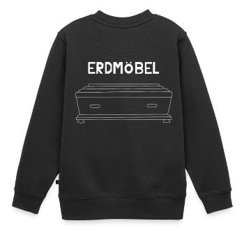 Erdmöbel - Kinder Premium Organic Sweatshirt - Schwarz - Hinten - AI Model Kid Female (0cm)