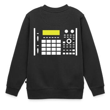MPC FLAT - Sweat Premium enfant bio - noir - Dos - AI Model Kid Female (0cm)