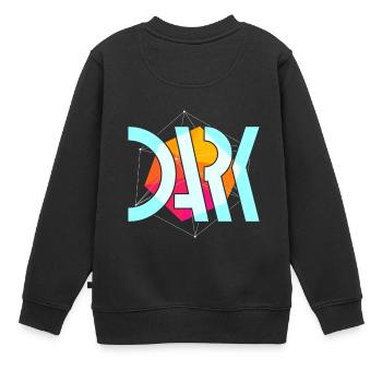 Dark Streetwear Hinten bedruckt - Kinder Premium Organic Sweatshirt - Schwarz - Hinten - AI Model Kid Female (0cm)