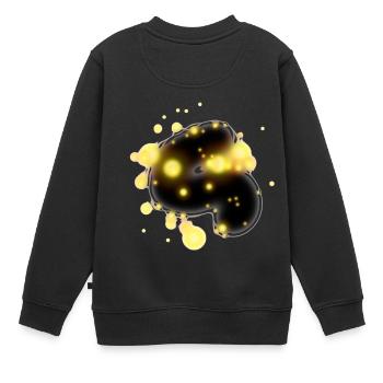 Design - Kinder Premium Organic Sweatshirt - Schwarz - Hinten - AI Model Kid Female (0cm)