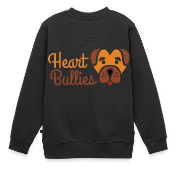 Seulement pour les vrais amateurs de bouledogue! - Sweat Premium enfant bio - noir - Dos - AI Model Kid Female (0cm)