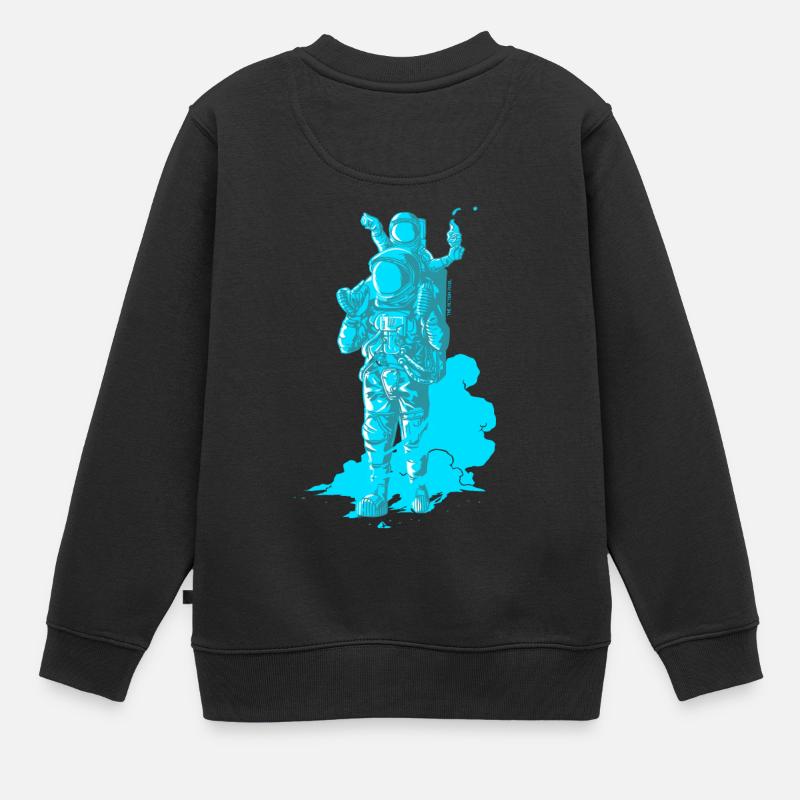 Onwards, Papa Space! - Sweat Premium enfant bio - noir