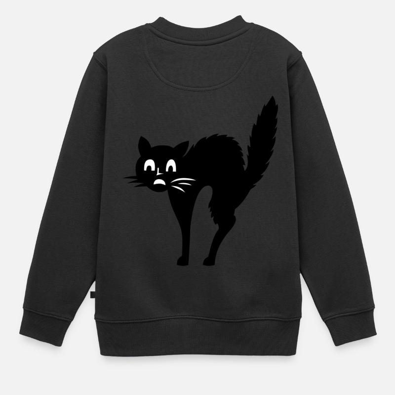 la peur du chat - Sweat Premium enfant bio - noir