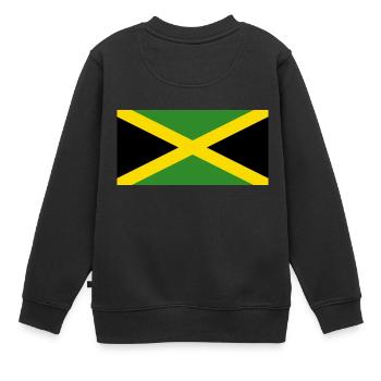 Drapeau national de la Jamaïque - Sweat Premium enfant bio - noir - Dos - AI Model Kid Female (0cm)