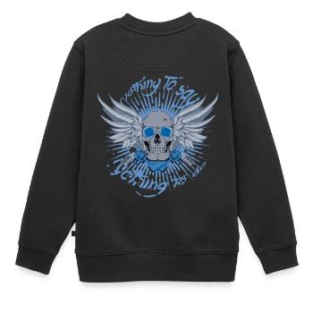 shirt, conception, t-shirt - Sweat Premium enfant bio - noir - Dos - AI Model Kid Female (0cm)