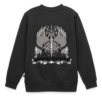 nonour et la loyauté - Sweat Premium enfant bio - noir - Dos - AI Model Kid Female (0cm)