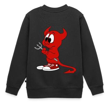 devil - Sweat Premium enfant bio - noir - Dos - AI Model Kid Female (0cm)