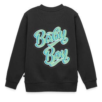 baby Boy - Sweat Premium enfant bio - noir - Dos - AI Model Kid Female (0cm)
