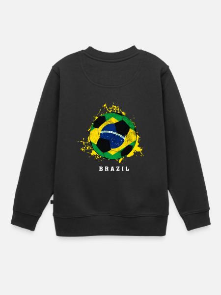 du Brésil - Sweat Premium enfant bio - noir