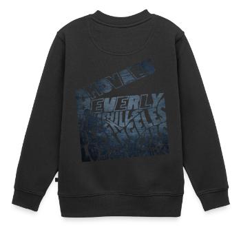 Los Angeles - Sweat Premium enfant bio - noir - Dos - AI Model Kid Female (0cm)