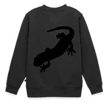 Salamander - Kinder Premium Organic Sweatshirt - Schwarz - Hinten - AI Model Kid Female (0cm)